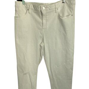 Chico's White Deconstruct Jeans - NWT - Size 16 (Chicos 3)  - So Slimming Crop